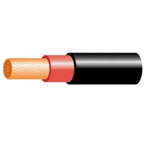 Stranded Copper Cable Single Core 4 sq mm, 0.6/1kV, PVC 85°C Insulated and Sheathed, Red Color, Length 2000 meter | SCC
