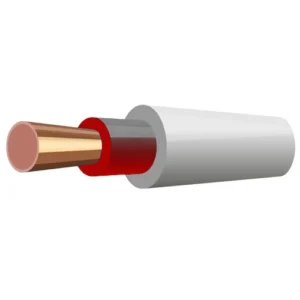 Stranded Copper Cable Single Core 2.5 mm, 0.6/1kV, Solid, PVC Insulated and Sheathed, Red Color, 2000 meter Length | RESCAB