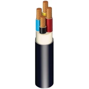 كابل 4 ملم نحاس مجدول 4 خطوط 600/1000 فولت، عزل PVC، (احمر، اصفر، ازرق، اسود) | كابلات الرياض