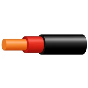 Stranded Copper Cable Single Core 2.5 mm, 0.6/1kV, Solid, PVC 85°C Insulated, Red Color, 2000 meter | SCC