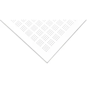 Fiberglass rienforced Perforated Gypsum Boards, size 1.2x2.4 m, Thickness 12.5 mm, Micro-Square box Design, Al Wataniya Gypsum Company