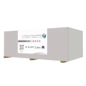 Regular Gypsum Board, Thickness 12.5 mm, Size 2700×1200 mm, Gray Color, Al Wataniya Gypsum Company