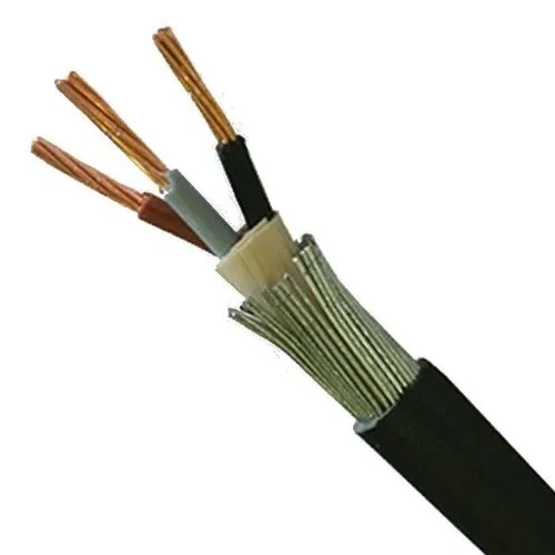 185 mm 3 Core 0.6/1kV Armored Cable, CU/XLPE/SWA/PVC, Stranded Copper, 500 meter | BAHRA