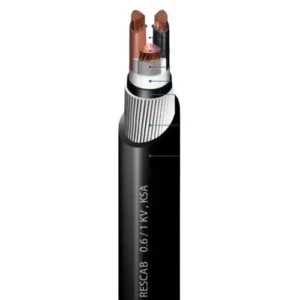 95mm 3 Core 0.6/1kV Stranded Copper Power Cable, SWA Armoured, XLPE Insulation, PVC Sheath, 500 m | RESCAB