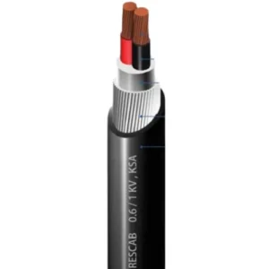 25mm Two Core 0.6/1kV Stranded Copper Electrical Cable, SWA Armed, XLPE Insulation, PVC Sheath, 1000 m | RESCAB