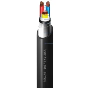 3 Core Stranded Copper Electrical Cable, 150mm Size, 0.6/1kV, STA Armed, XLPE Insulation, PVC Sheath, 500 meter | RESCAB
