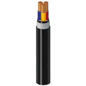 3x2.5mm Steel Wire Armored Cable, XLPE Insulated Stranded Copper, 0.6/1kV | Alfanar
