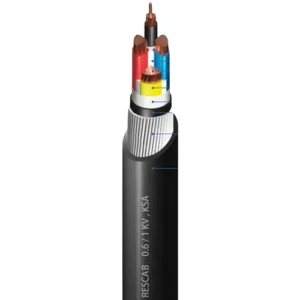 3.5 Core Stranded Copper Electric Cable 3×240+120 mm2, XLPE Insulated, SWA Armed, 0.6/1kV, Length 250 meter | Red Sea Cables
