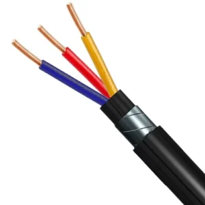 3 Cores Solid Copper Power Cable, 6mm Size, 0.6/1kV, Steel Tape Armed, XLPE Insulation, PVC Jacket, 1000 m | Red Sea Cables